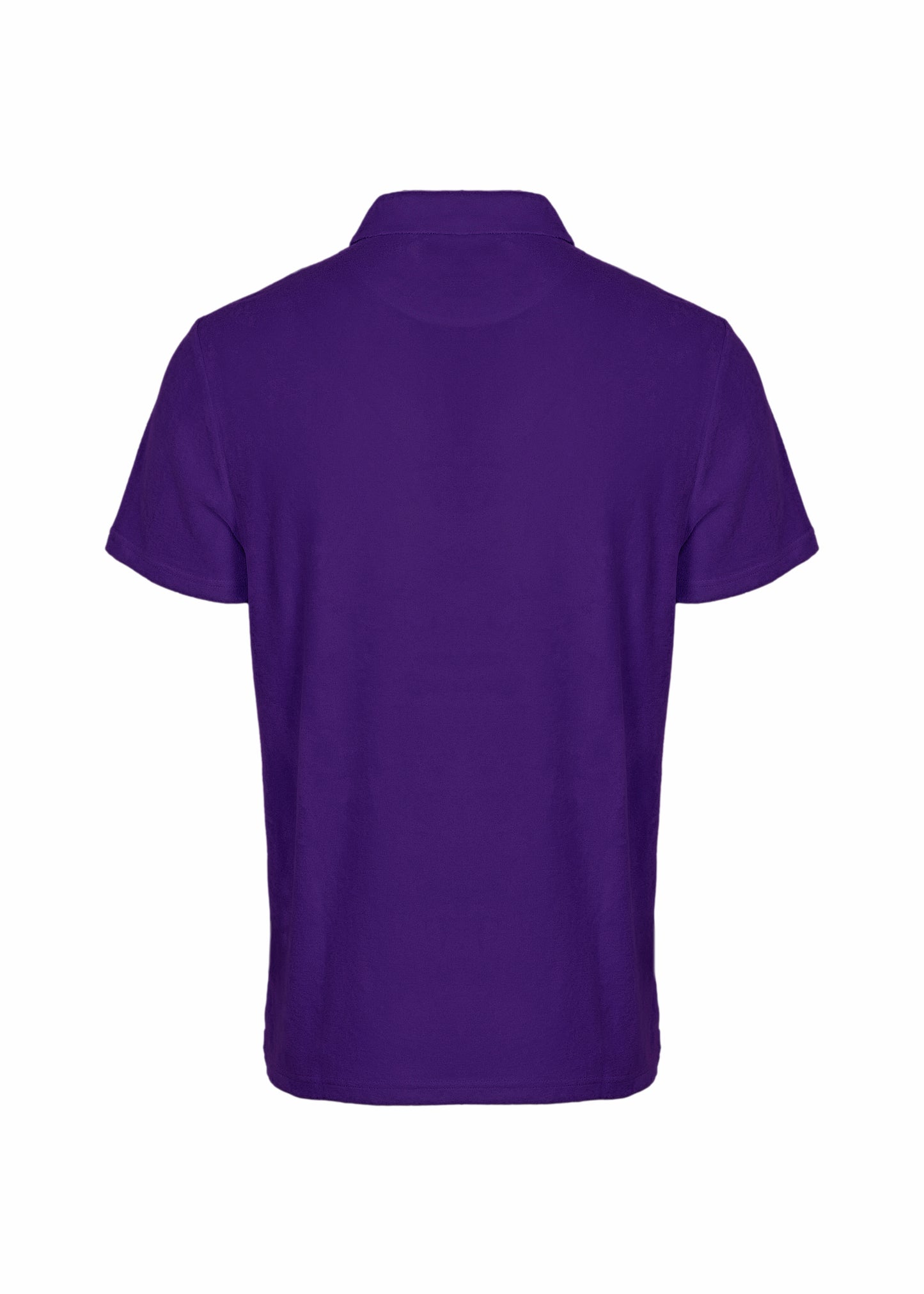 Men Terry Polo Solid Midnight Blue - Polo Shirt