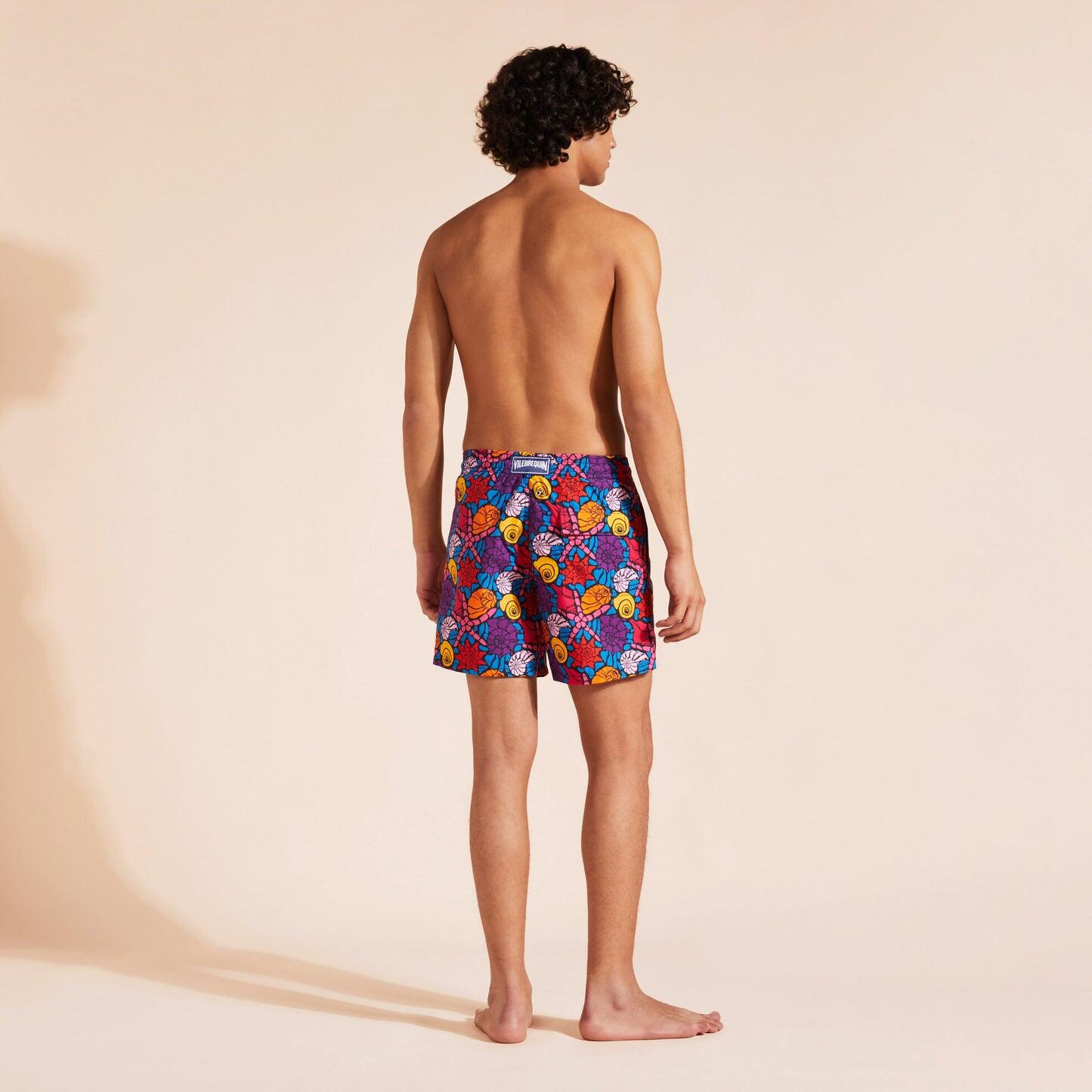 Men Swim Shorts Noumea Sea Shells - Men’s Swim Shorts