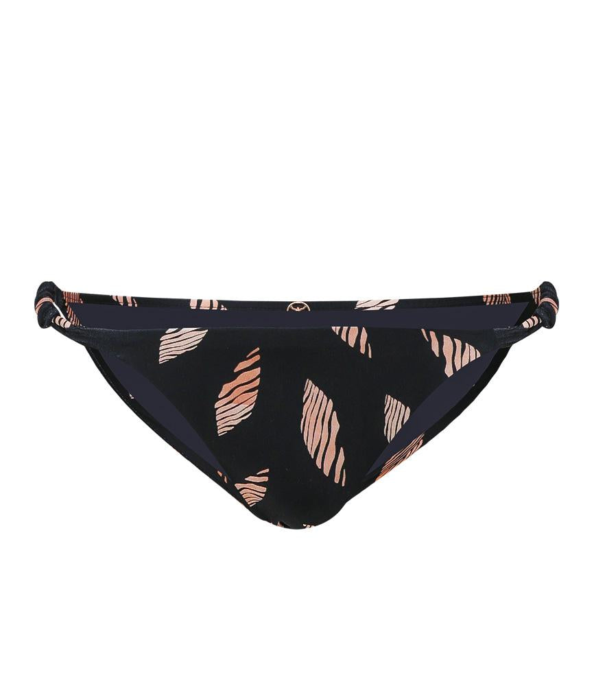 Seychelles Rope Full Bikini Bottom Black - Bikini Bottom