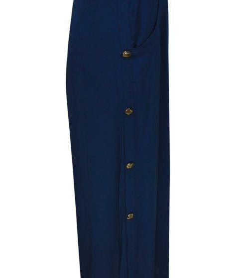 Vix Solid Glenda Long Dress Navy - Dress