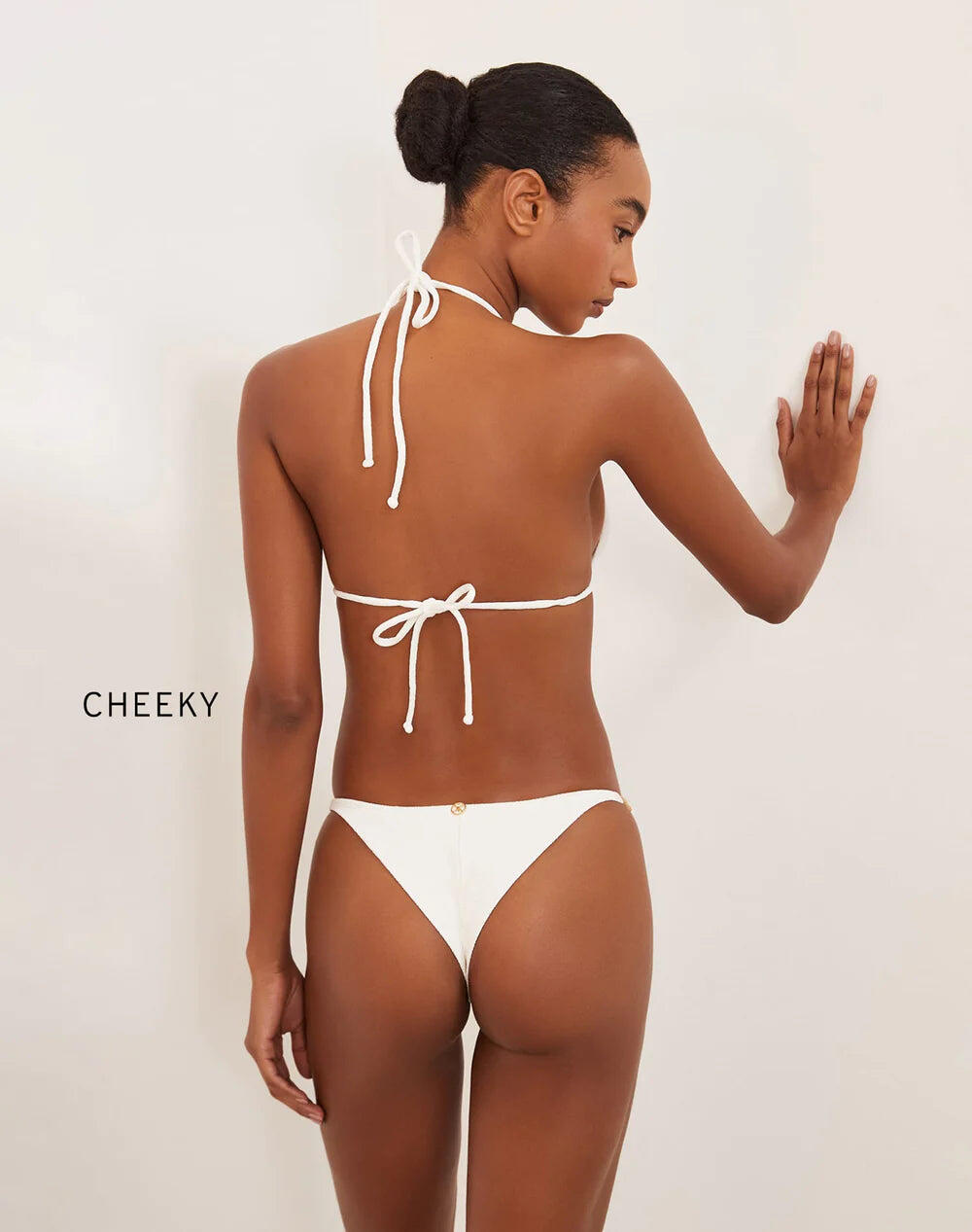 Firenze Mandy Cheeky Bottom White - Bikini Bottom