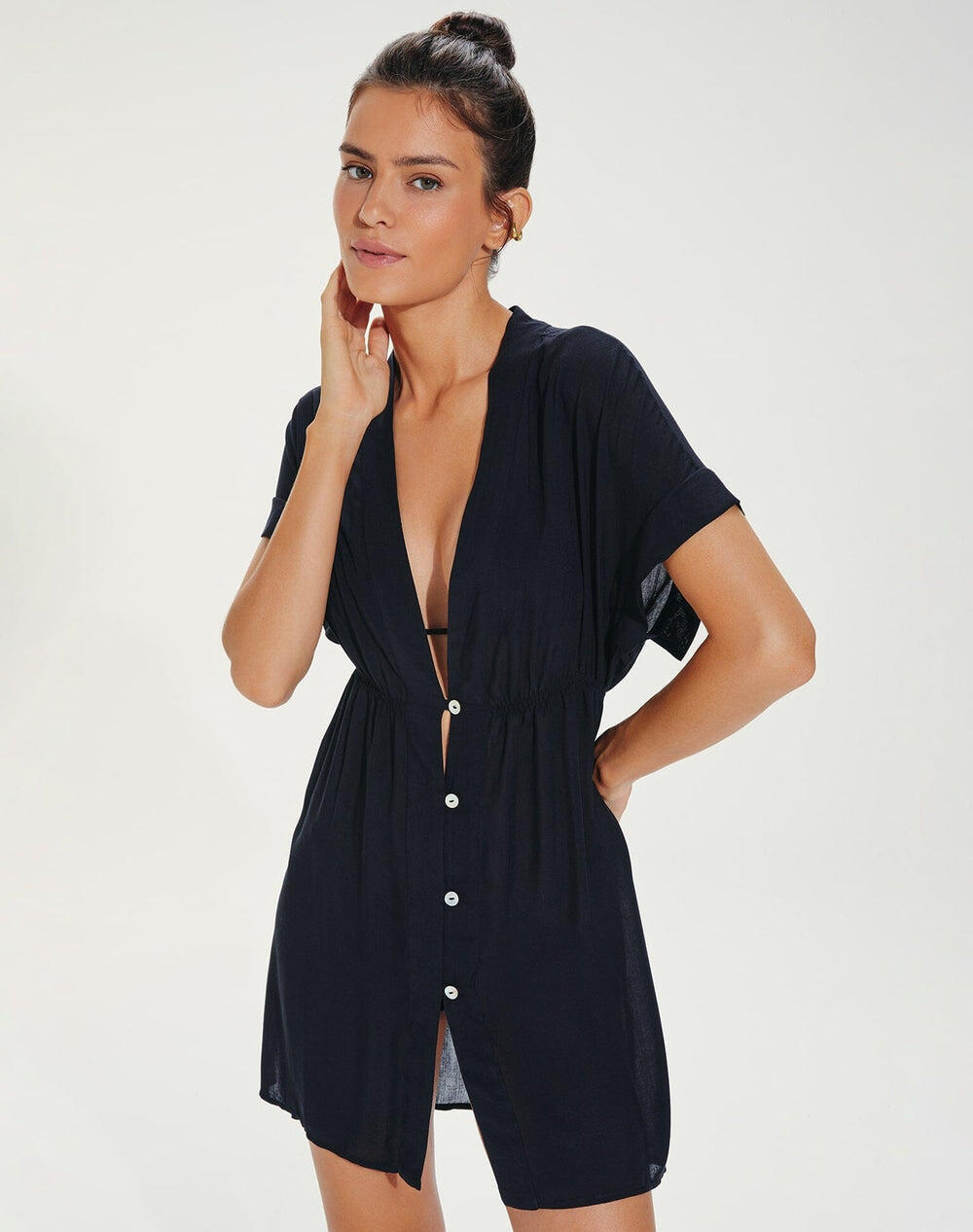 Fuji Kaftan Black - Kaftan