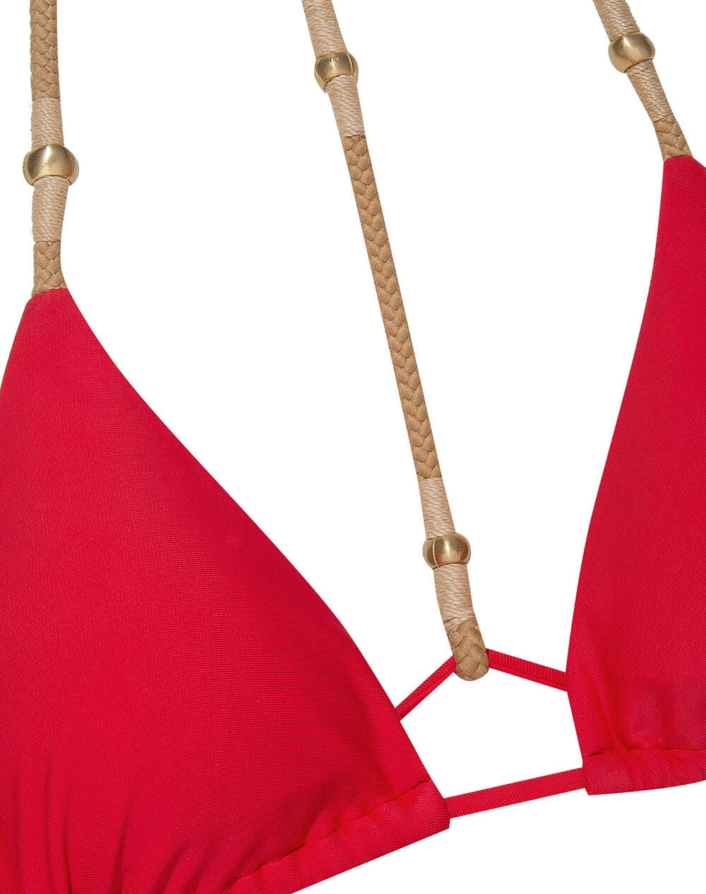 Solid Layla TBack Bikini Top Red - Bikini Top