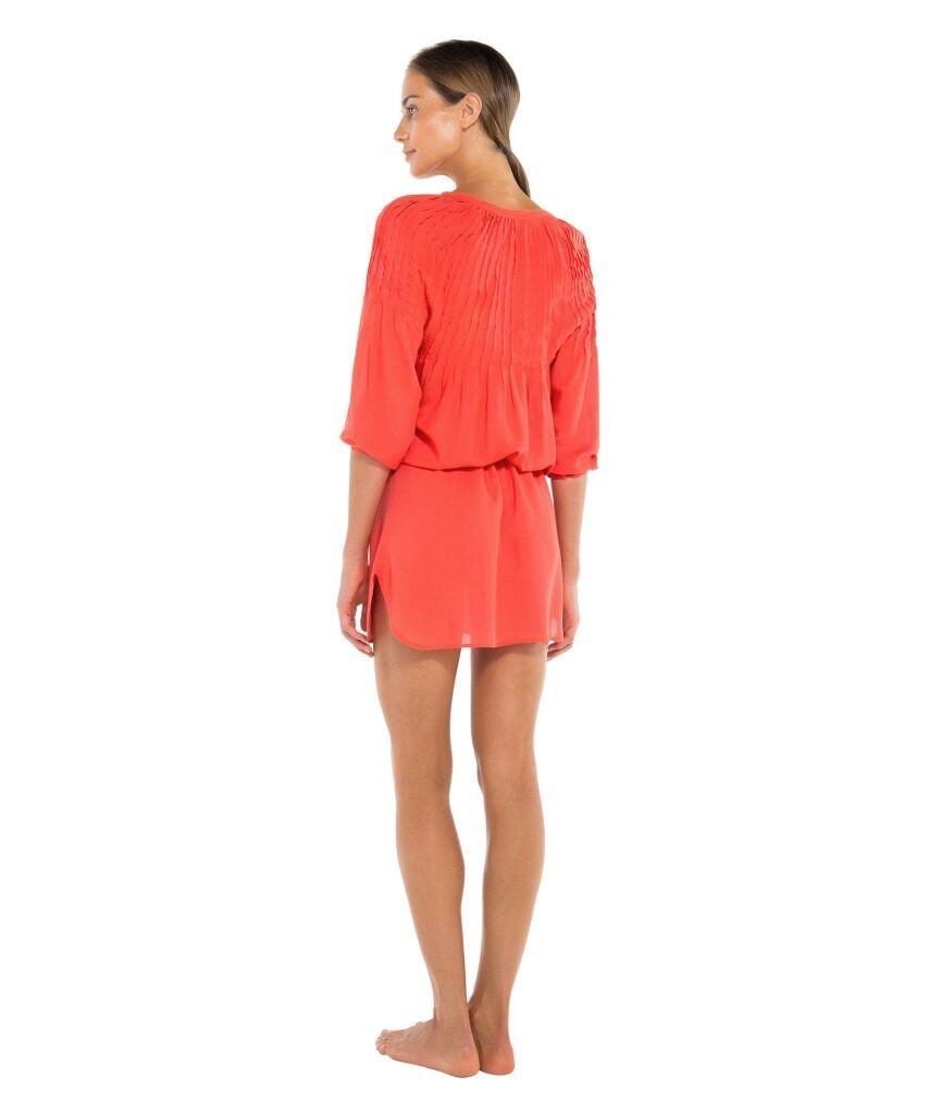 Solid Sara Caftan Coral - M - Kaftan
