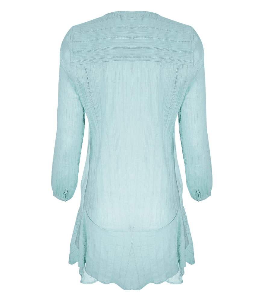 Solid Ebe Chemise Shirt Dress - M - Cover Up