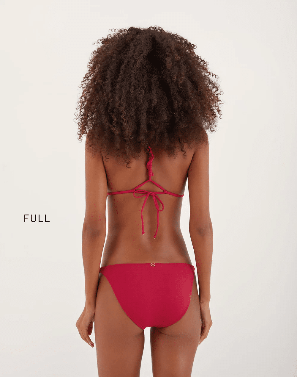 Solid Holly Detail Full Bottom Summerwine - Bikini Bottom