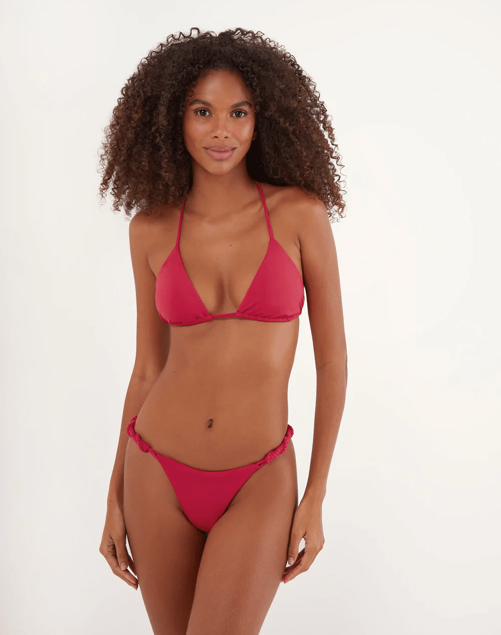 Solid Holly Detail Full Bottom Summerwine - Bikini Bottom
