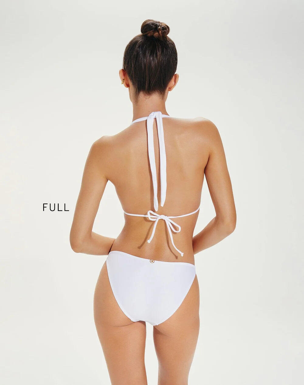 Solid Paula Top White - Bikini Top