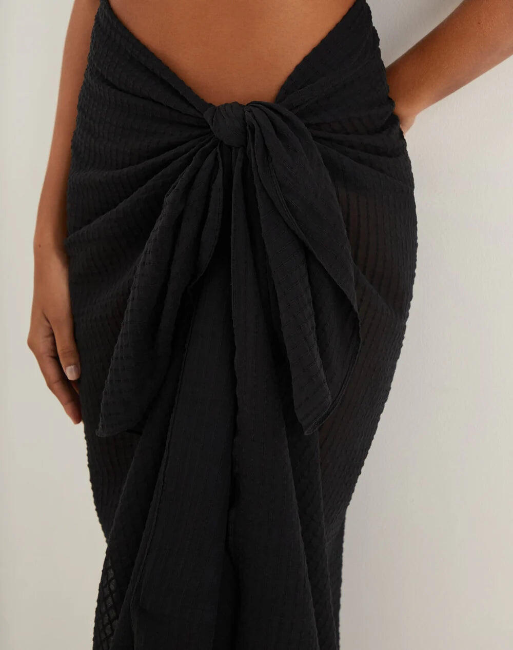 Solid Sarong Black