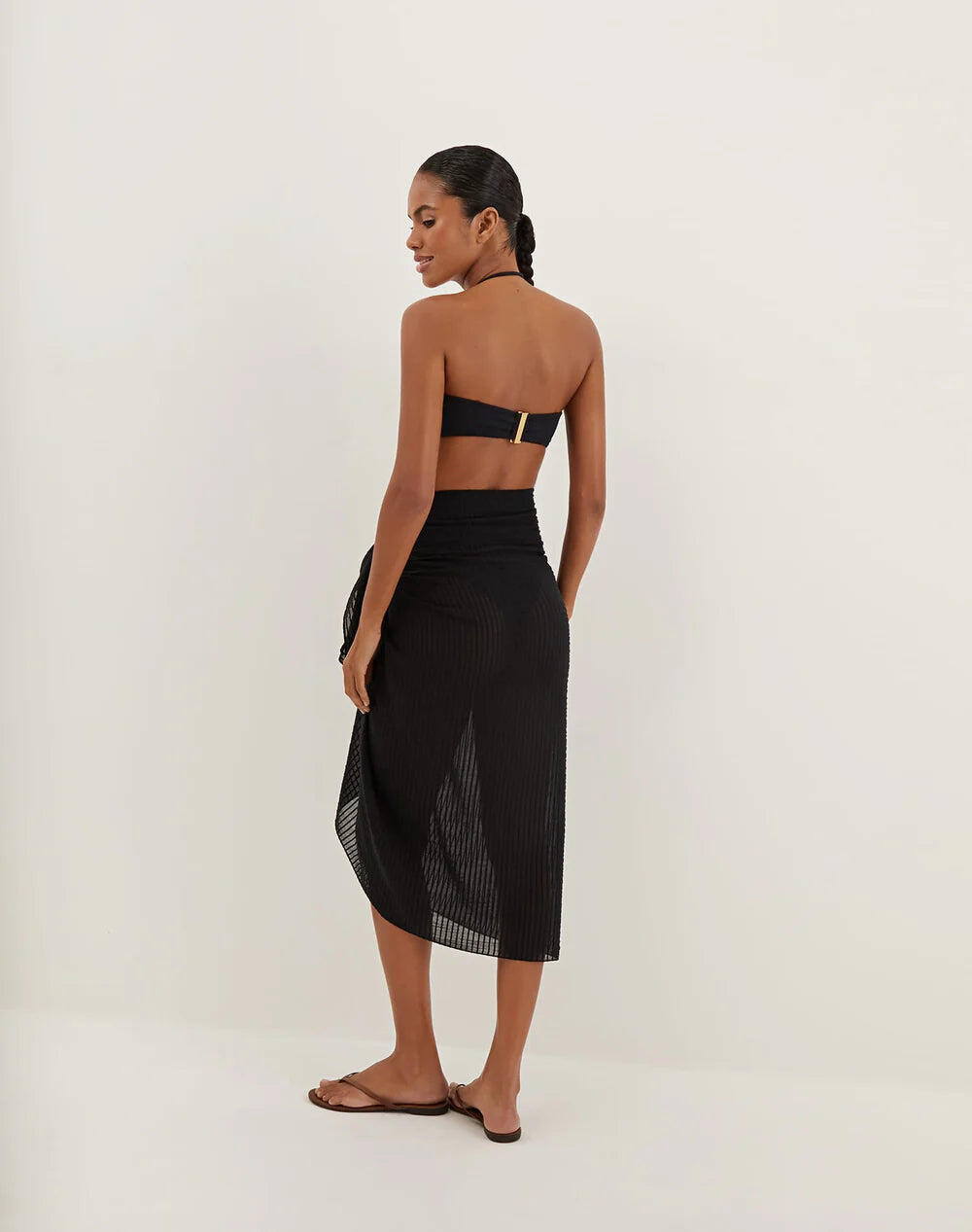 Solid Sarong Black