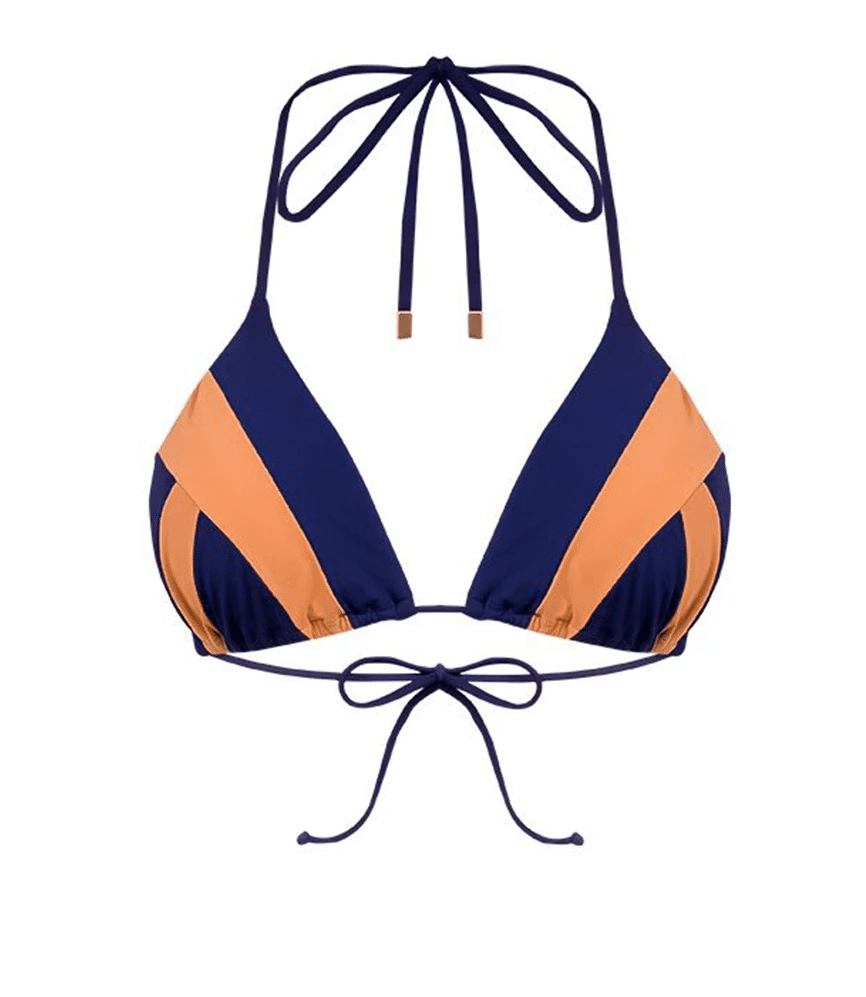 Solid Wave Triangle Top - M - Bikini Top