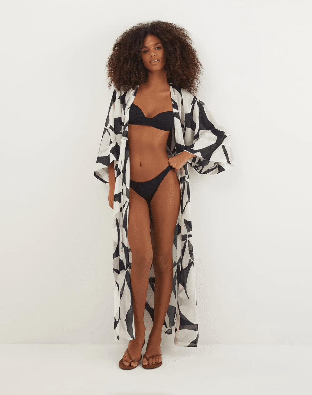 Yumi Long Kimono Cover Up - Cover Up