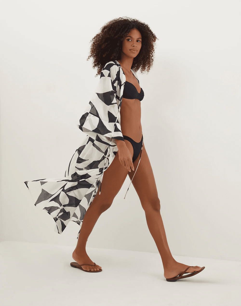 Yumi Long Kimono Cover Up - Cover Up