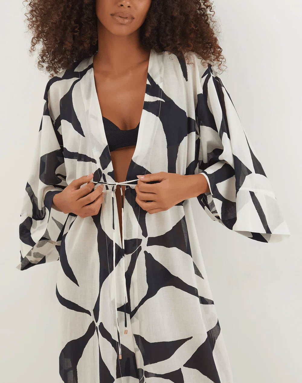 Yumi Long Kimono Cover Up - Cover Up