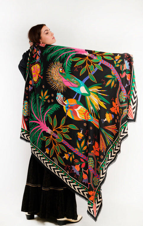 Magic India Scarf Noir - Scarf