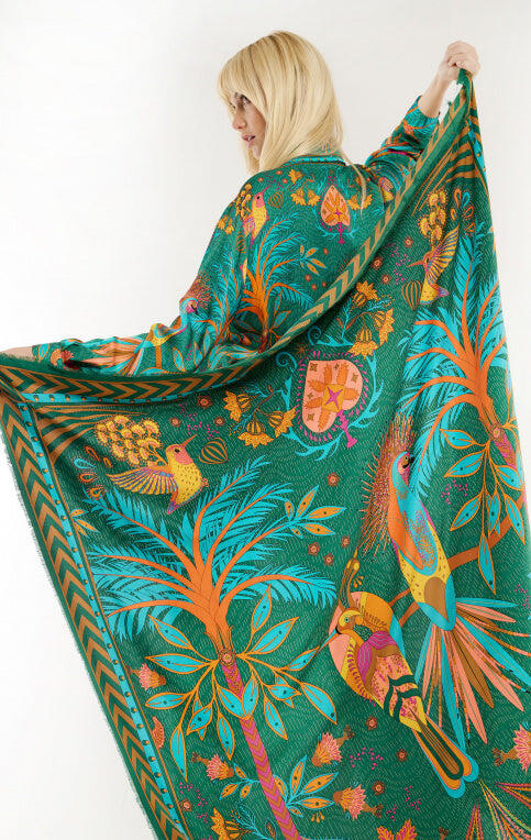 Magic India Scarf Vert - Scarf