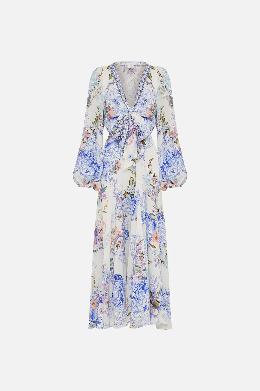 Camilla blouson sleeve sales wrap dress