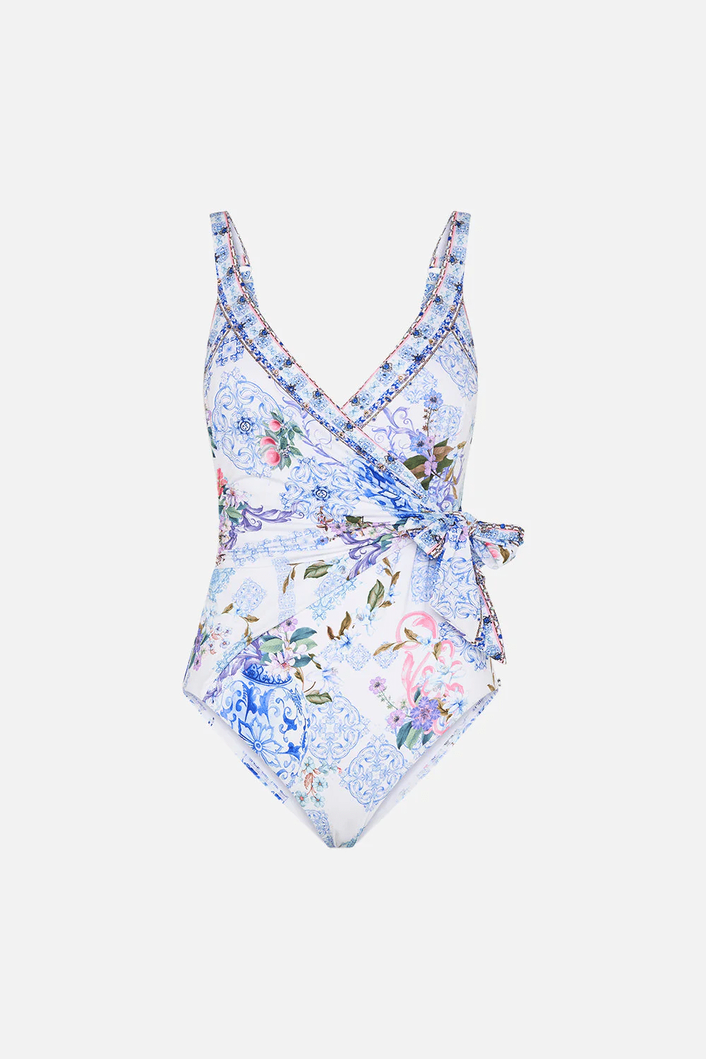 Wrap Tie One Piece Paint Me Positano - One Piece