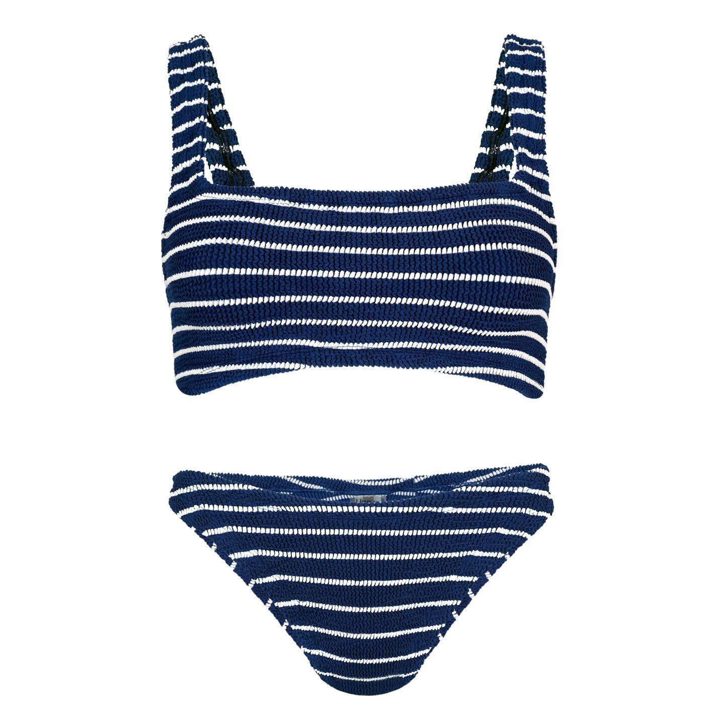 Xandra Bikini Navy/White - ONE SIZE - Bikini