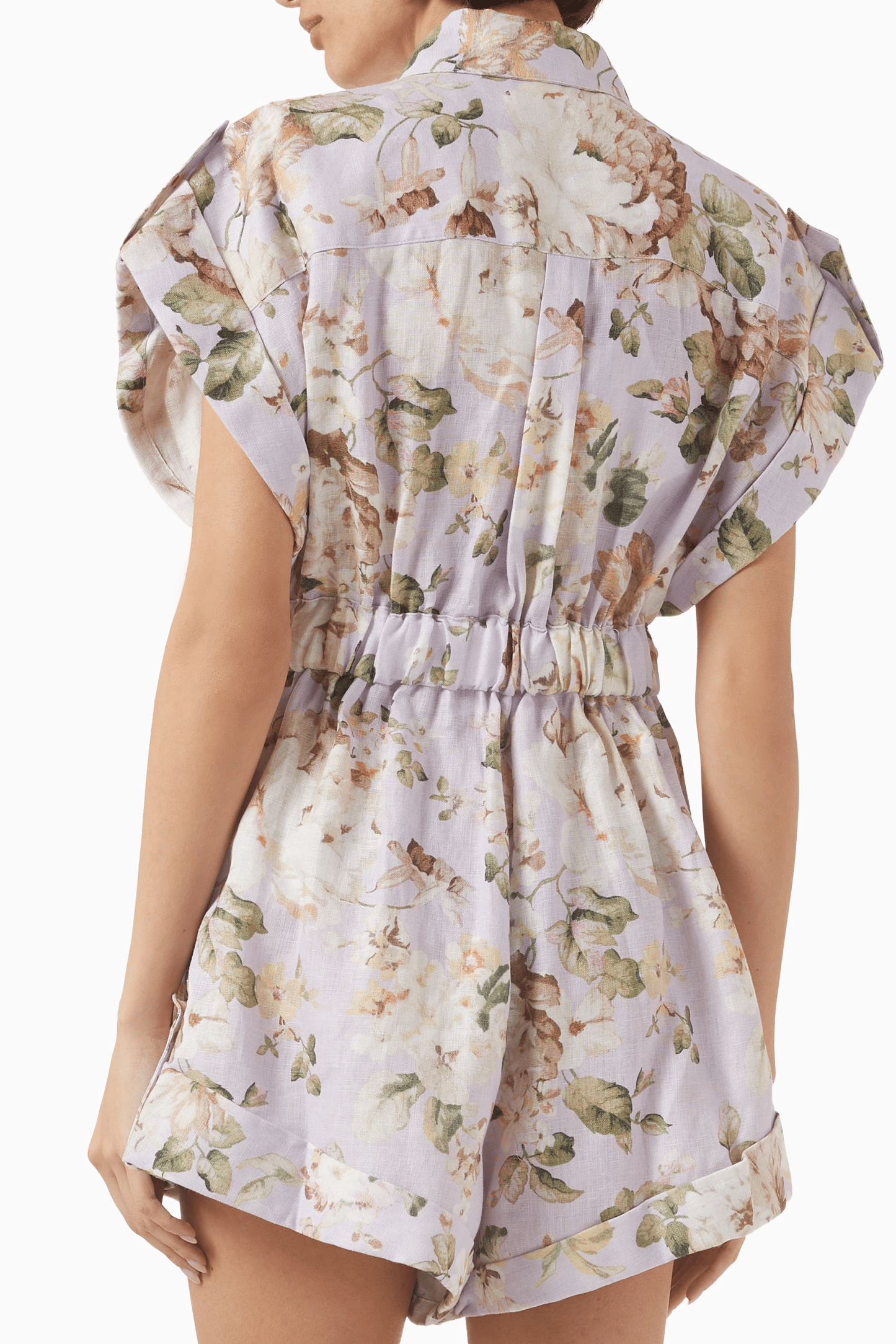 Acacia Pocket Playsuit Lilac Floral - Playsuit