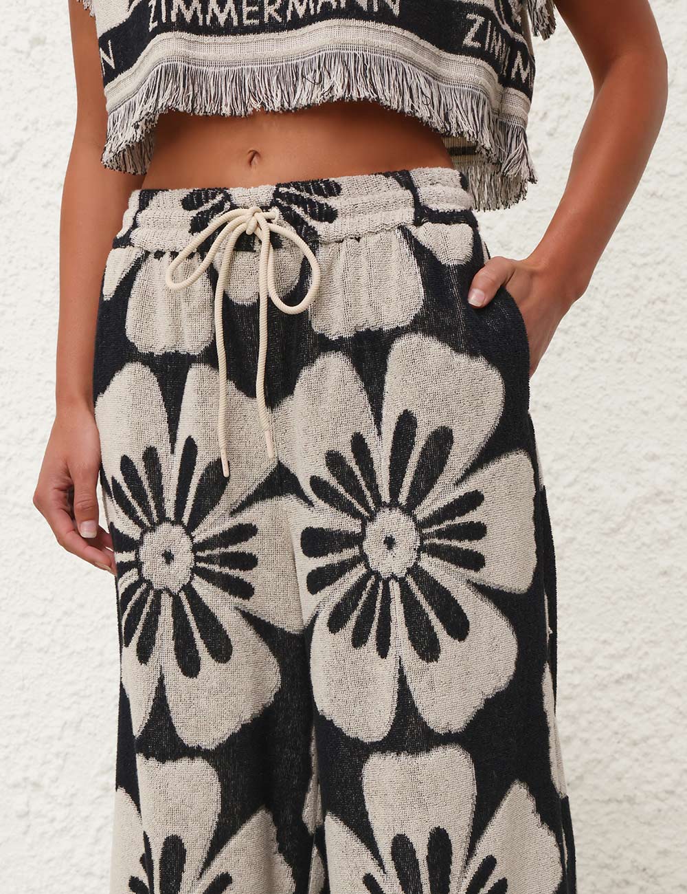 Halliday Towelling Crop Top - Top