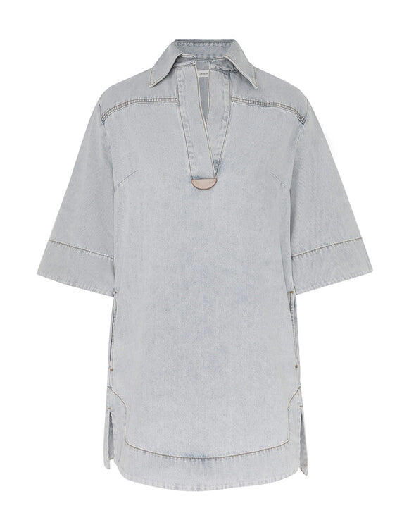 Denim store tunic shirt