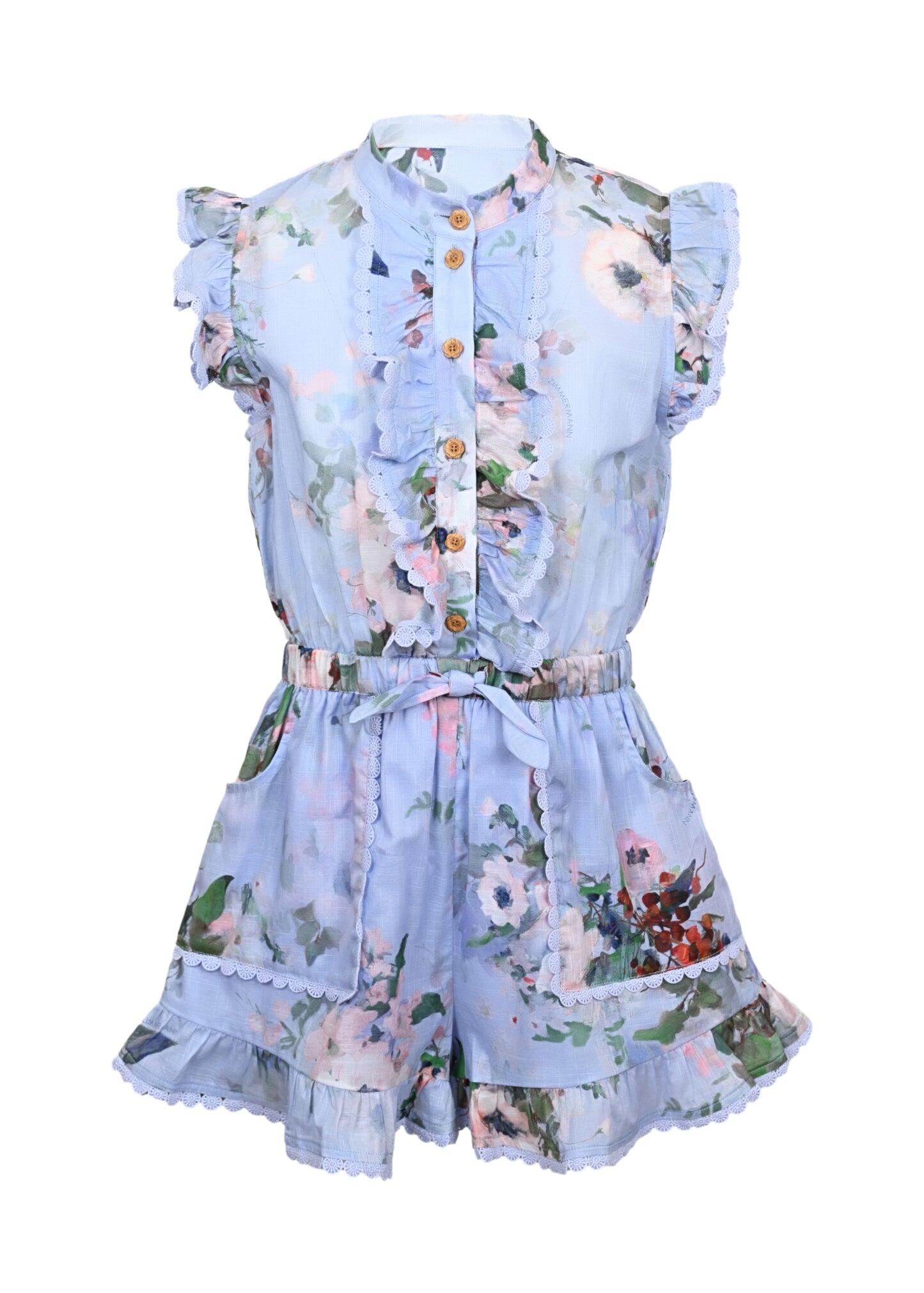 Everley Kids Frill Playsuit - Playsuit