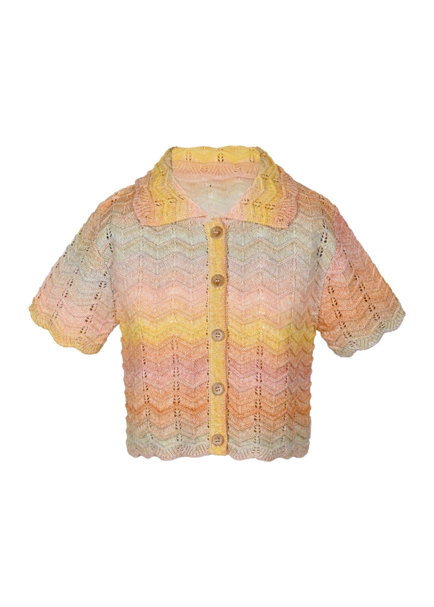 Tallow Kids Chevron Knit Top and Shorts - Set