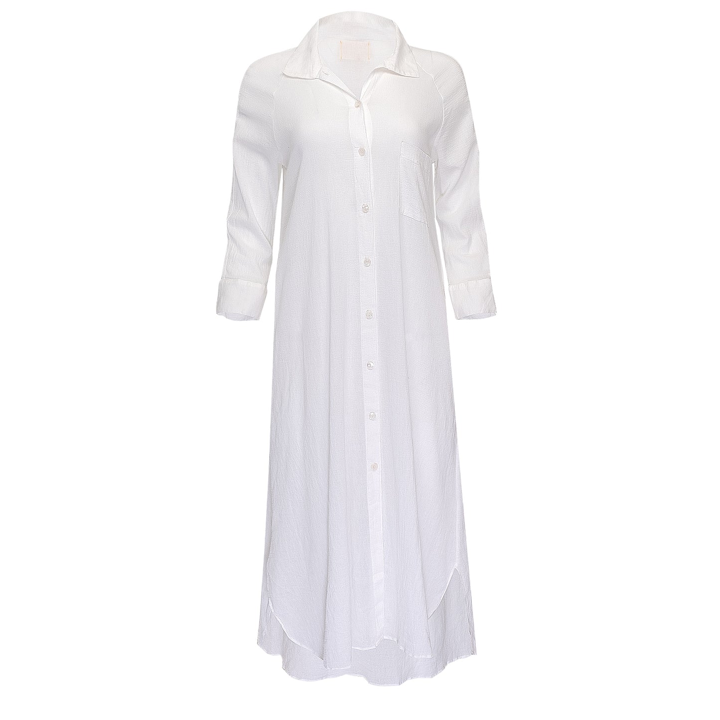 Vineyard Shirt Dress White