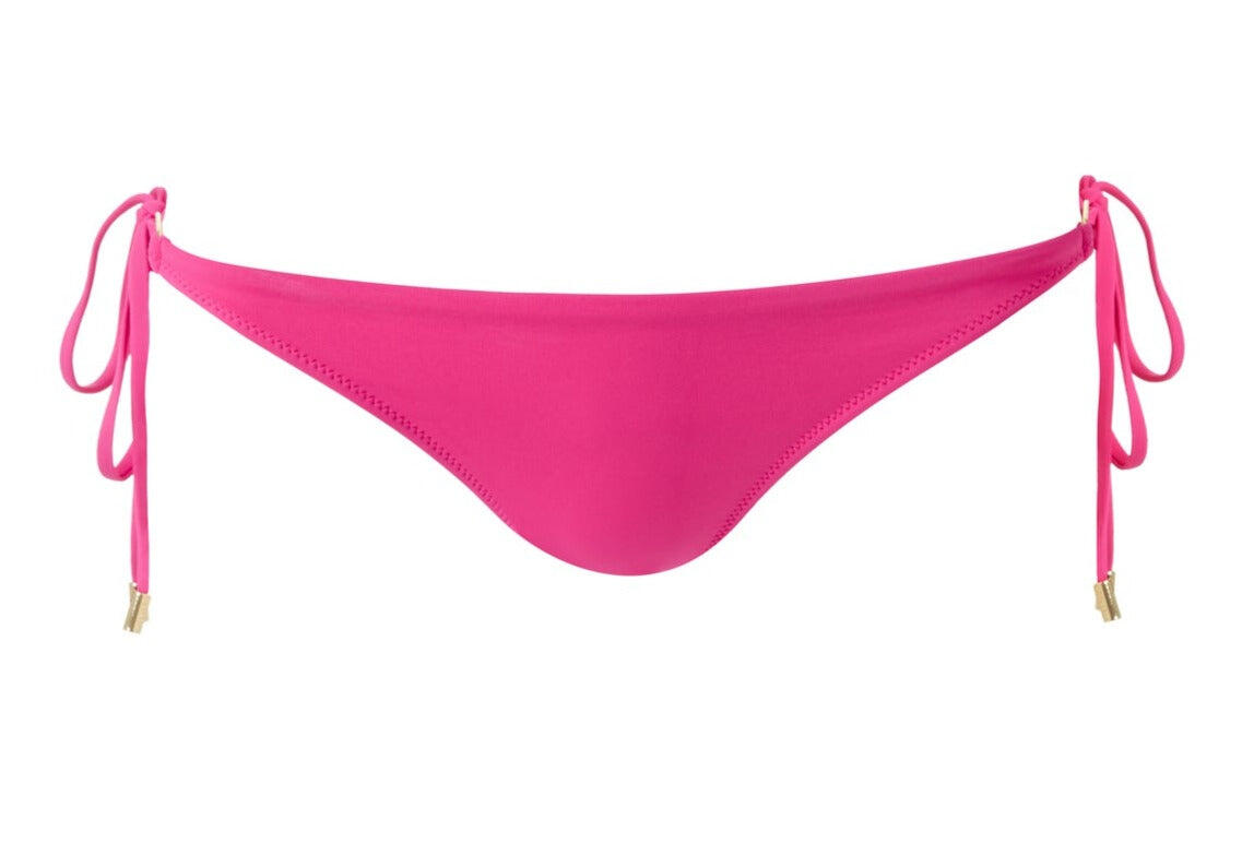 Load image into Gallery viewer, Tie Side Bikini Bottoms Fuchsia | Designer Bikini Bottoms Fuchsia
