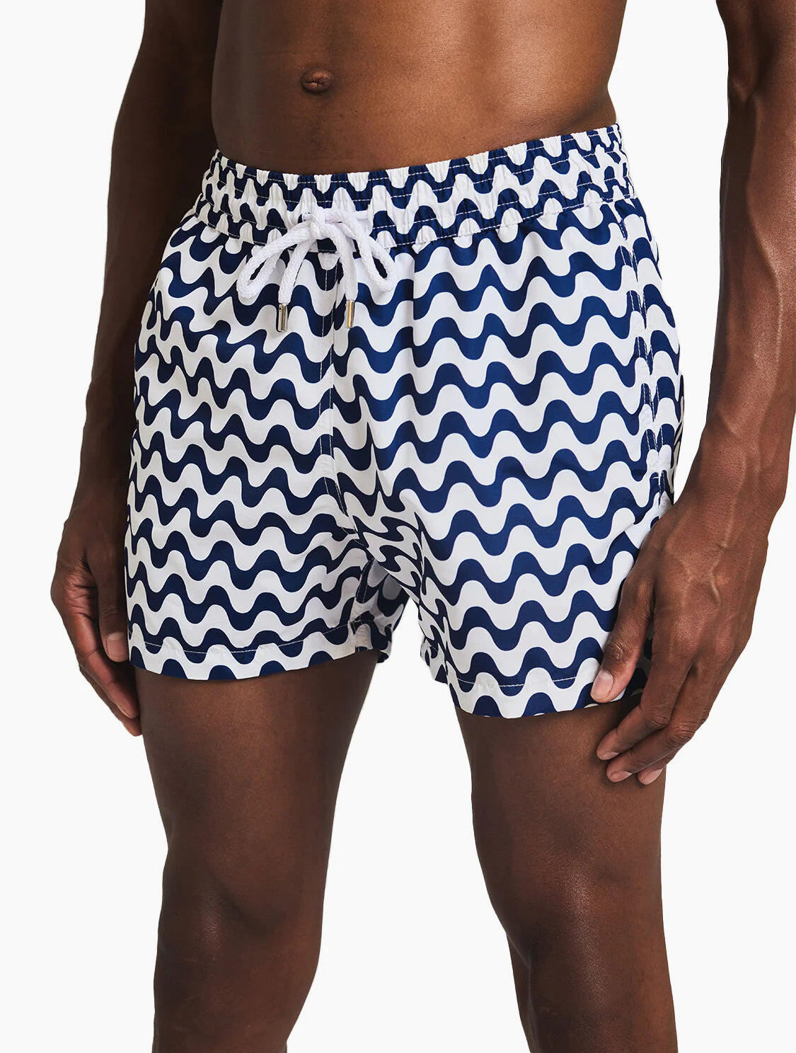 Men’s Swim Trunks with Wavy Print