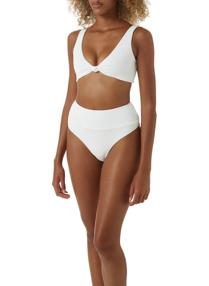 Bralette-style Bikini Top White
