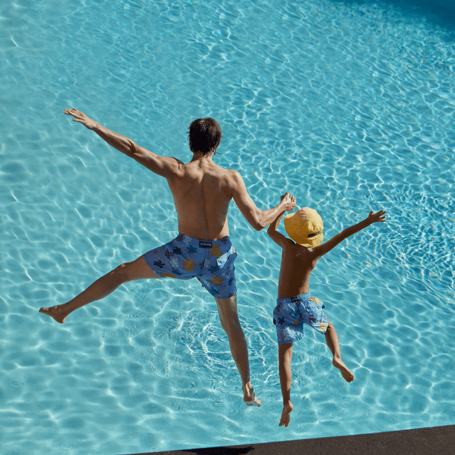 Boys Swim Shorts in Turtle Print