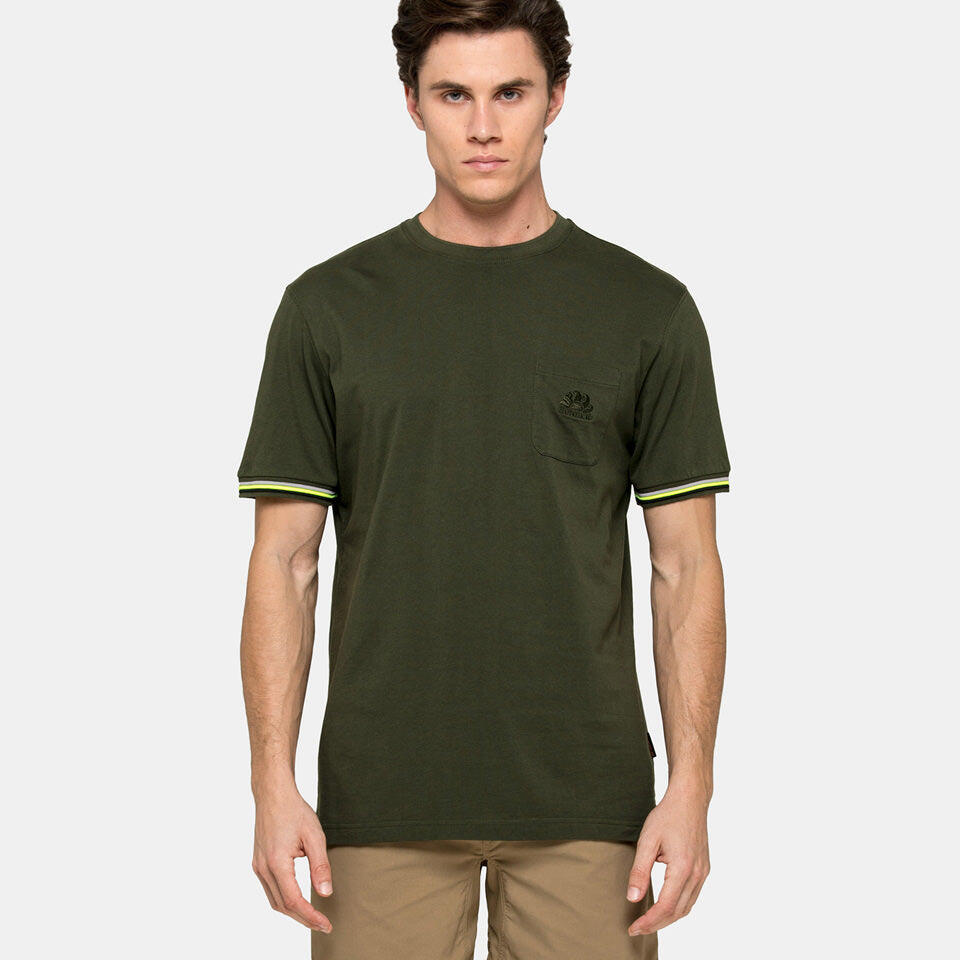 Load image into Gallery viewer, Mens Cotton T-Shirt in Forest Green
