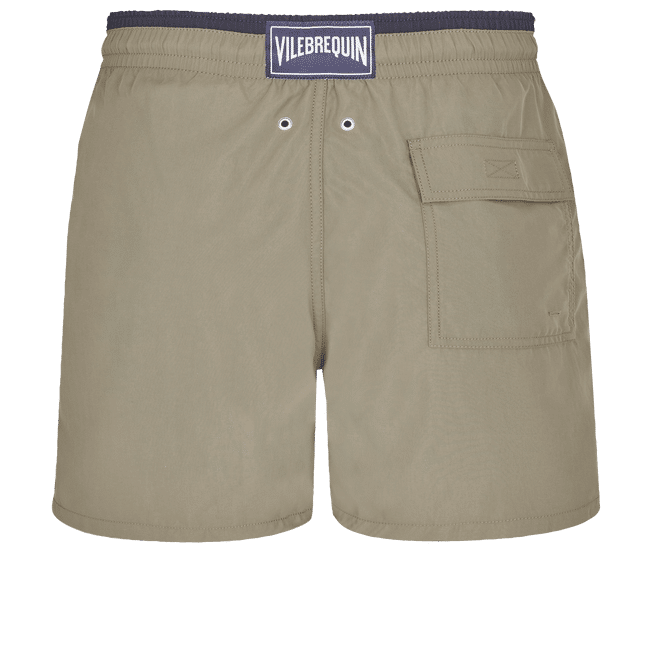 Bicolour Swim Shorts with Back Pocket
