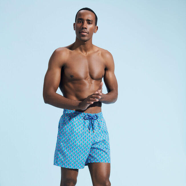 Mens Quick Dry Swim Shorts in Star Print