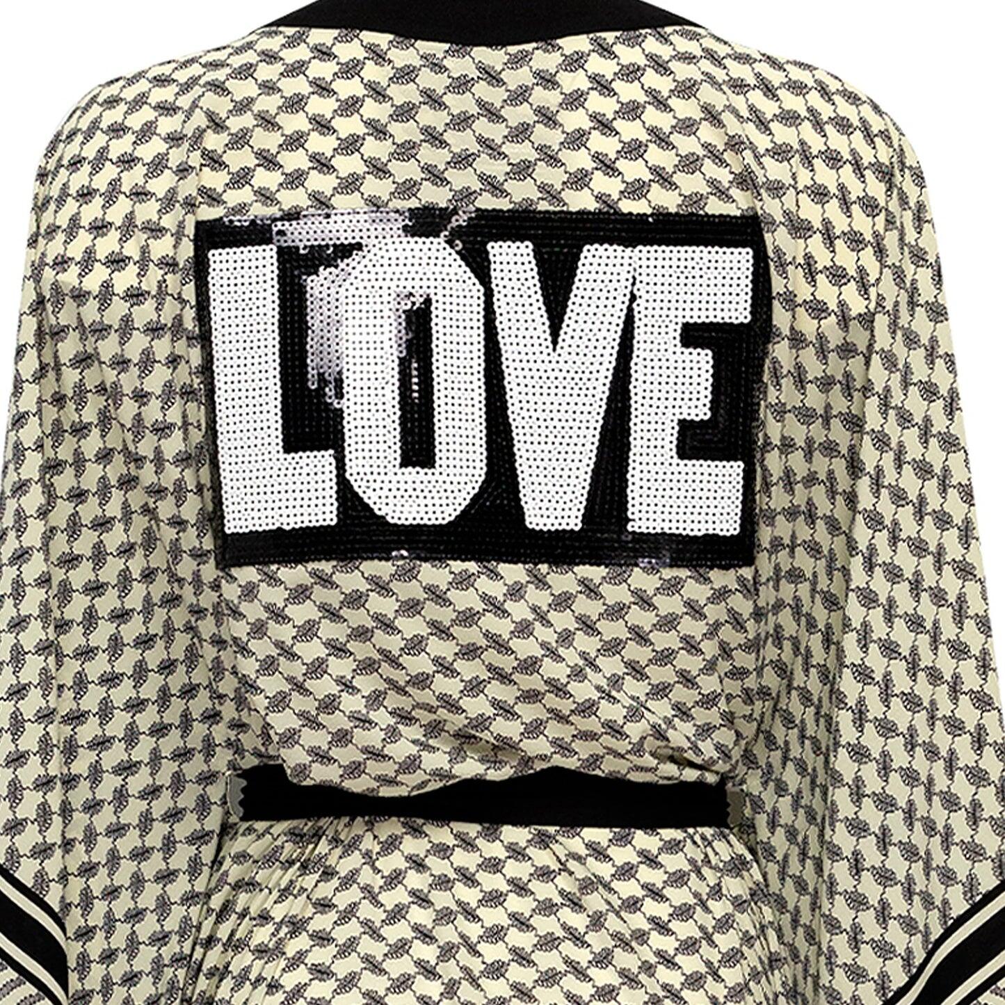 Love Desert Black Long - Kimono