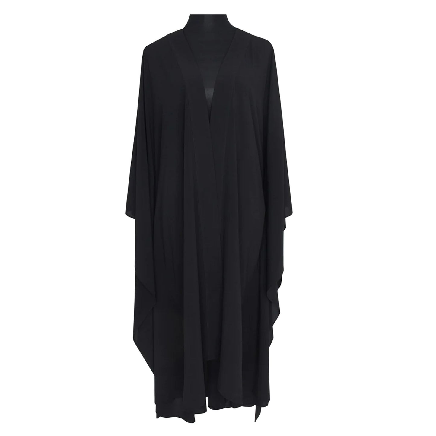 Monochrome Black Long Kimono Wings - Kimono