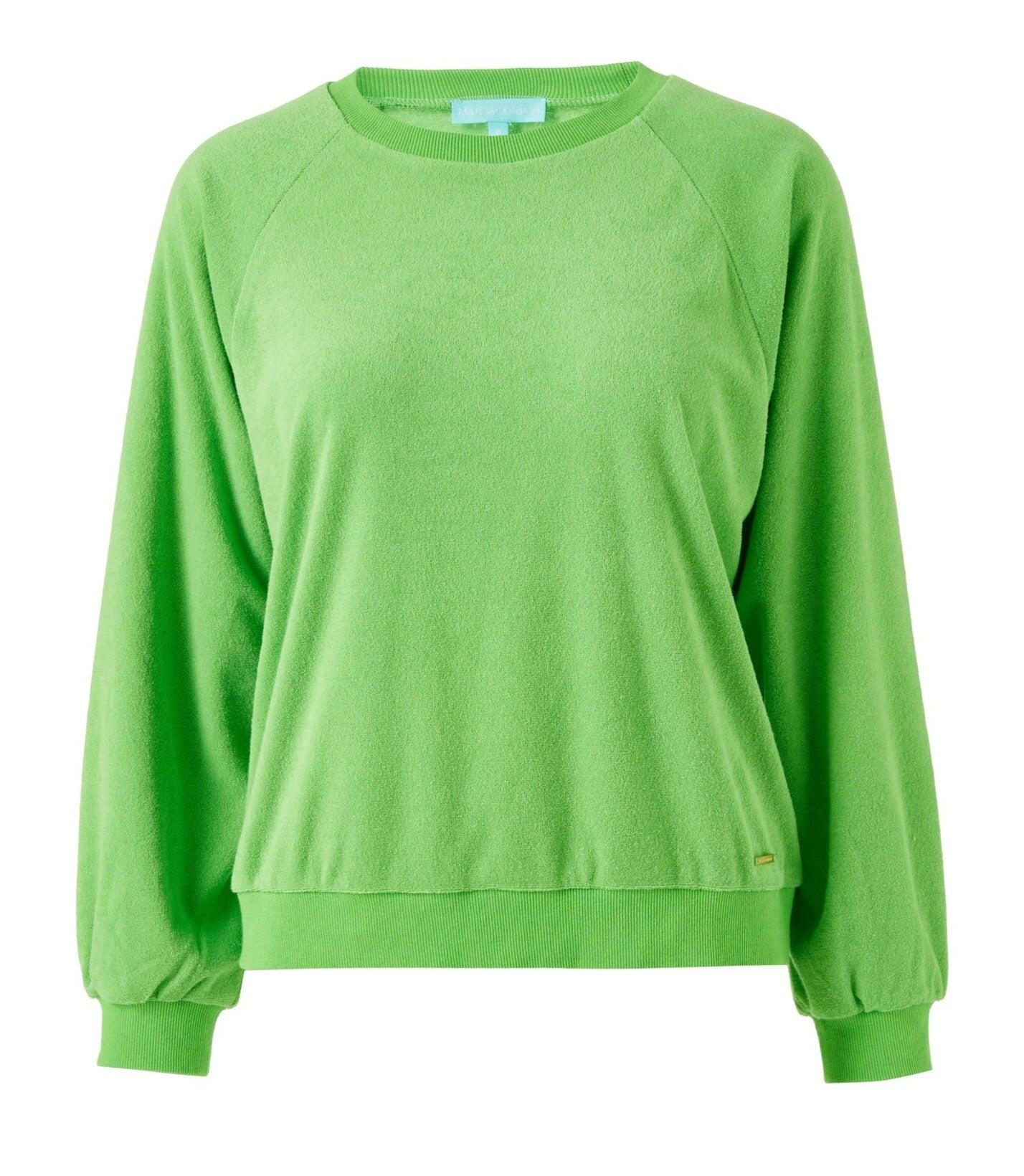 Womens Round Neck Sweatshirt Lime | Round Neck Sweatshirt Lime | Terry Sweatshirt Lime
