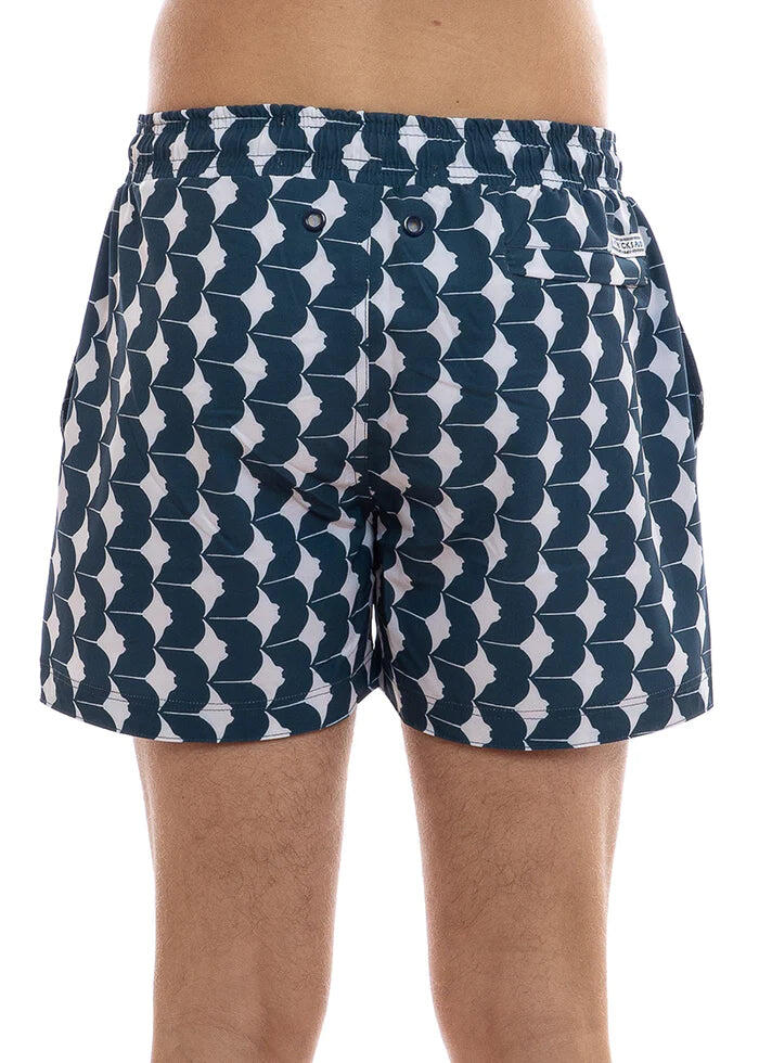Navy Blue Mens Swim Shorts