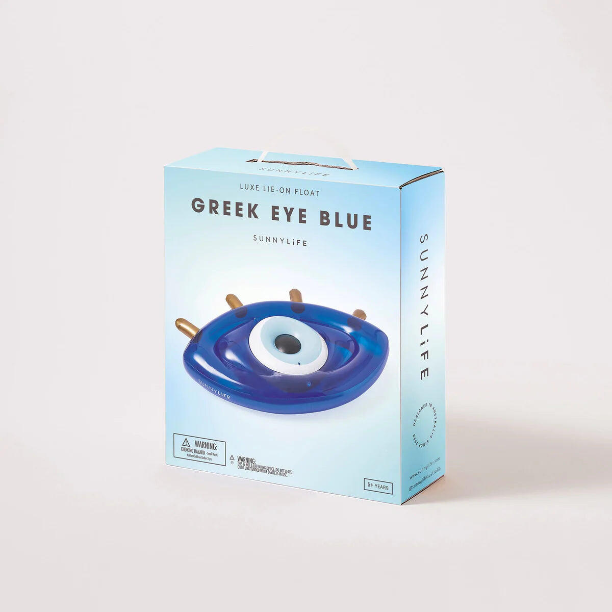 Luxe Lie-On Float Greek Eye Blue