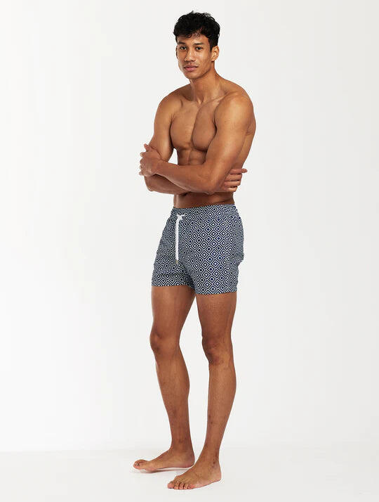 Mens Swim Shorts with Angra Print - Swim Shorts