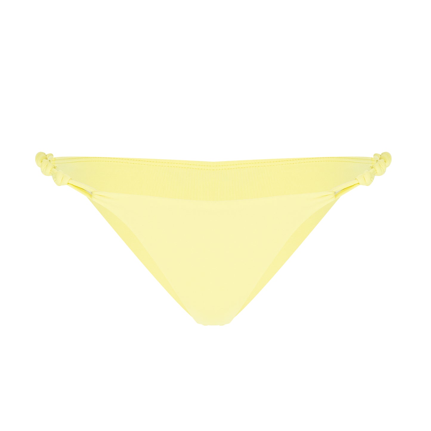 Solid Rope Brazilian Bottom Yellow - Bikini Bottom