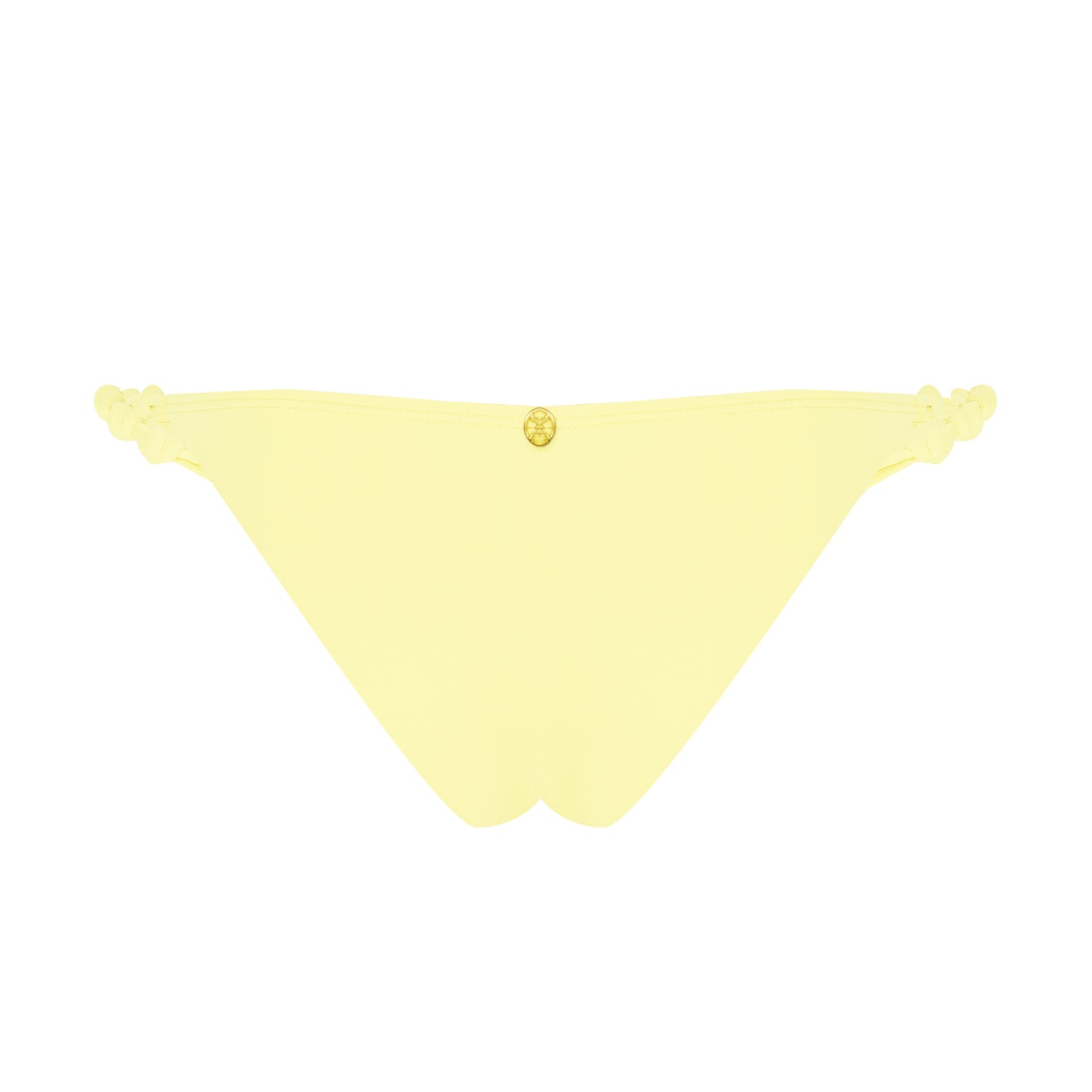 Solid Rope Brazilian Bottom Yellow - Bikini Bottom