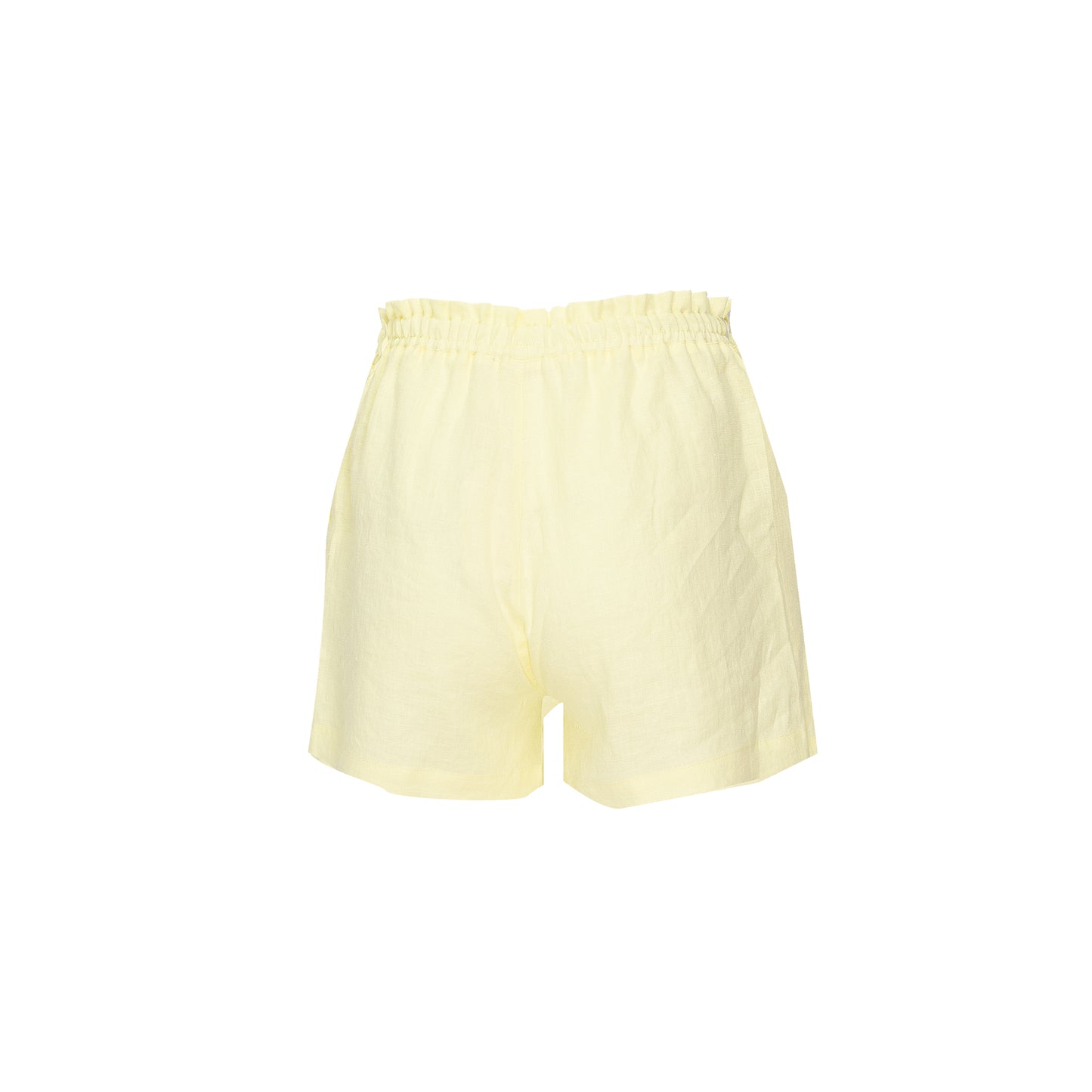 Kids Lemon Linen Short - Girls Shorts