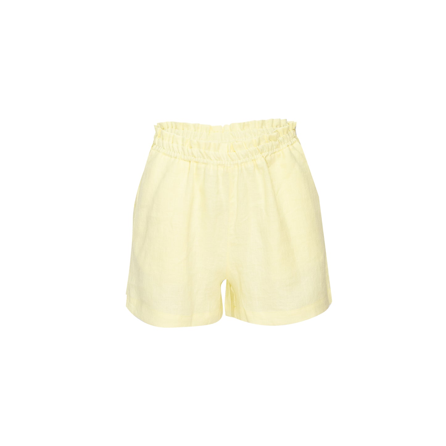 Kids Lemon Linen Short - Girls Shorts