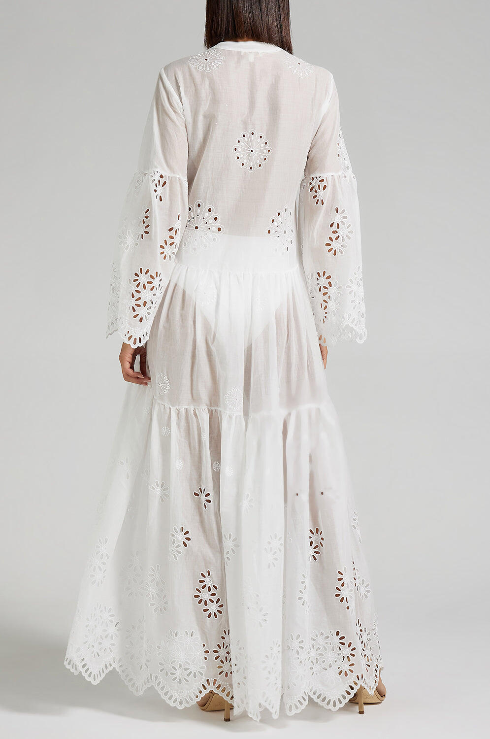 Luella Long Dress White - Kaftan