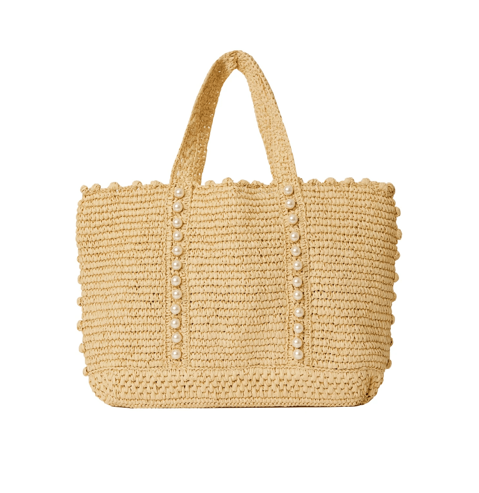 Lisbeth Natural Tote Beach Bag - ONE SIZE - Bag