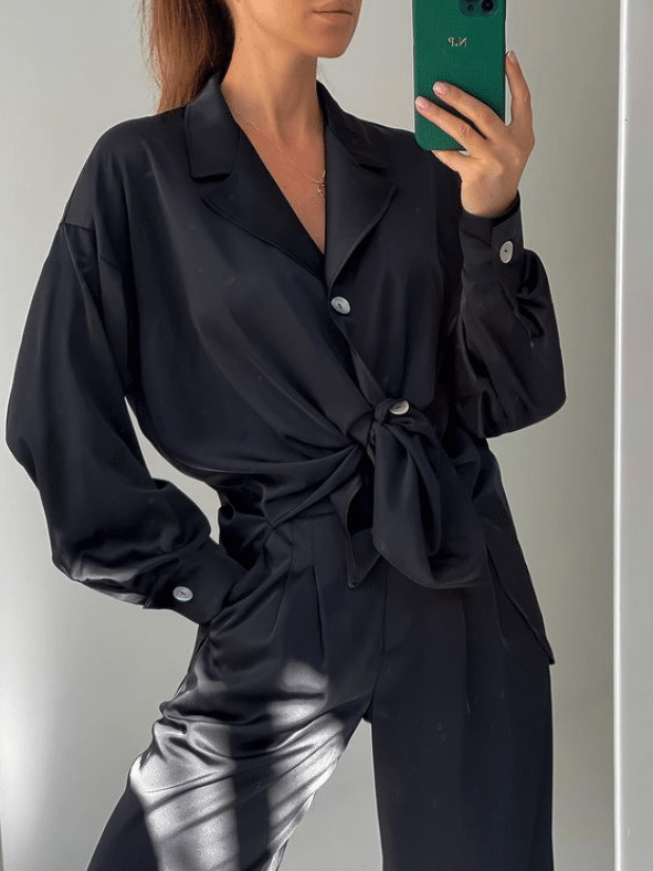 Suit Silk Black