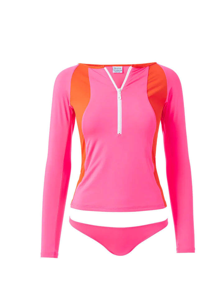Bondi Sports Pink/Orange Bikini Bottom - Bikini Bottom